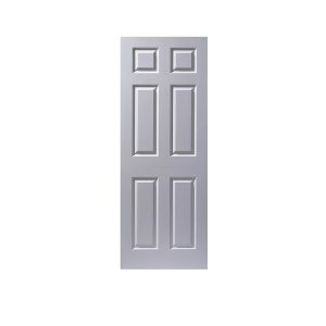 Puerta 6 Tableros 85 x 207 cm Sin Laca