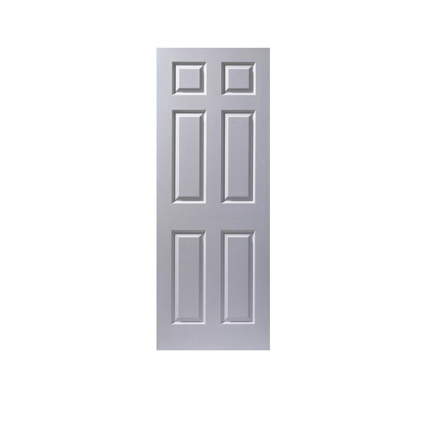 Puerta 6 Tableros 85 x 207 cm Sin Laca