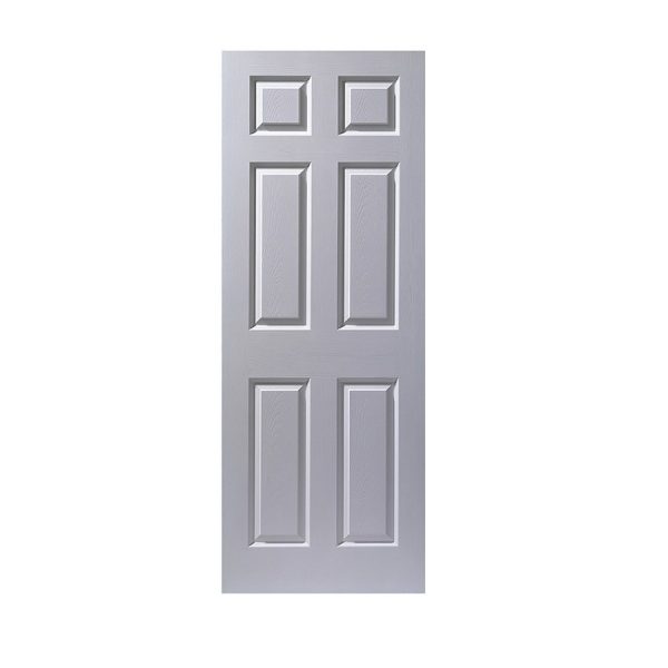 Puerta 6 Tableros 95 x 207 cm Sin Laca