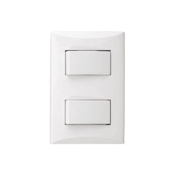 Interruptor Doble 1004-W Blanco EAGLE